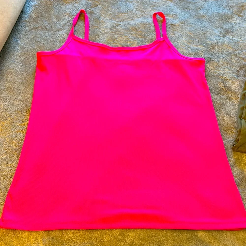 No Boundaries  XXXL Rib Cami Fitted Stretch Tank Top 3pc bundle green pink coral - Picture 5 of 10